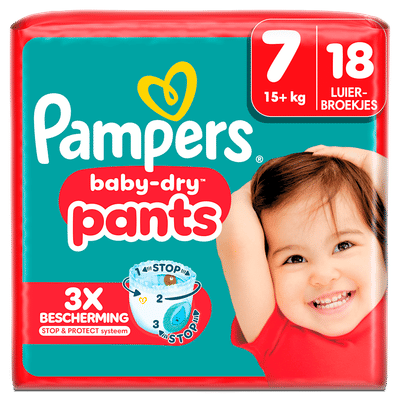 Pampers Baby Dry Pants  luierbroekjes maat 7 - 18 stuks