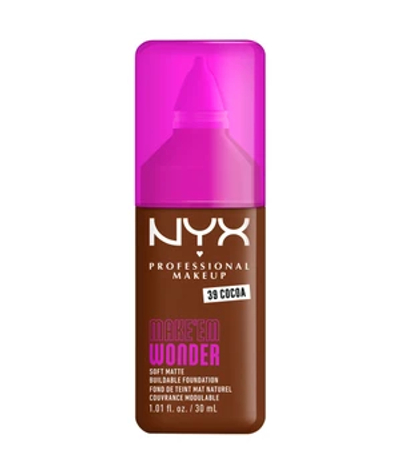 NYX Professional Make Up Make 'EM Wonder Foundation - Zachte matte finish - Met huidverzorgende hyaluronzuur - Cocoa