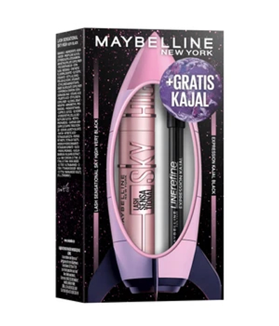 Maybelline Sky High Mascara + Expression Kajal Eyeliner - Xmas Coffret Oogmake-up set 1 st