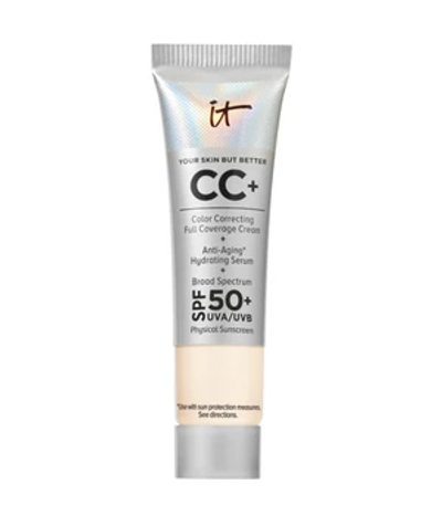 IT Cosmetics Your Skin But Better CC+ Crème SPF50+ 12ml - Hydraterend - Hoge Dekking & Satijnen Finish - Fair - Travel Size