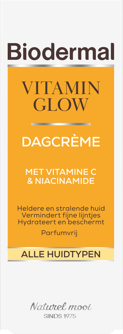 Biodermal Vitamin Glow Dagcrème met vitamine C - Gezichtsverzoring - 50 ml