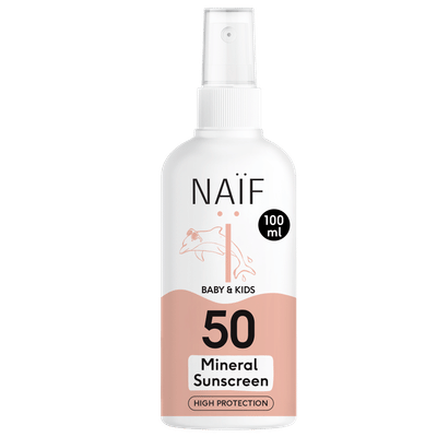 Naif Baby & Kids Minerale Zonnebrand Spray SPF50 - 100 ml