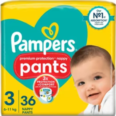 Pampers Premium Protection Pants  luierbroekjes maat 3 - 72 stuks
