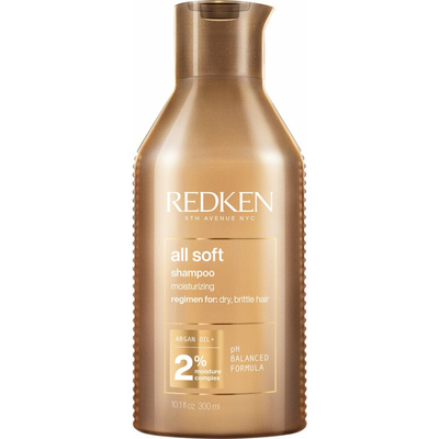 Redken All Soft Shampoo – Hydraterende en verzorgende shampoo voor zijdezacht haar – 300 ml