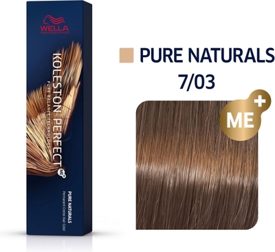 Wella Professionals Koleston Perfect Me+ - Haarverf - 7/03 Pure Naturals - 60ml