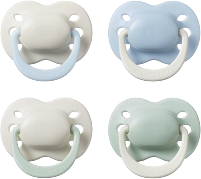 Tommee Tippee fopspeen voor pasgeborenen - 0-2 maanden - 4 stuks - orthodontische speen -100% BPA-vrij silicone - Summer Clouds en New Dawn