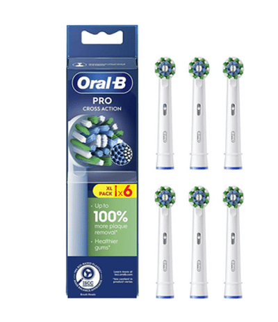 Oral-B CrossAction  opzetborstels - 6 stuks