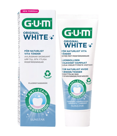 GUM Original White Anti-Stain Tandpasta - 75 ml