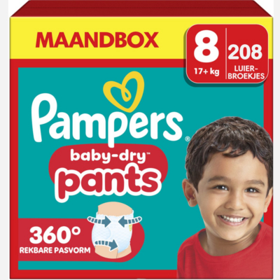 Pampers Baby Dry Pants  luierbroekjes maat 8 - 208 stuks