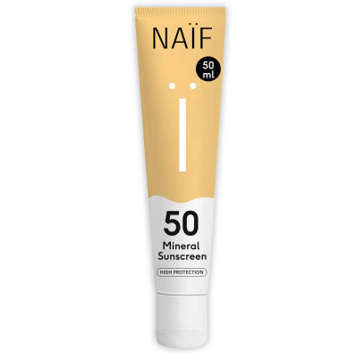 Naïf Minerale Zonnebrand SPF50 50ml – Familie & Gevoelige Huid