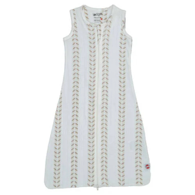 Lodger Hopper - Baby zomerslaapzak - hydrofiel - Crème - 62cm - 0.3 TOG - Biologisch katoen