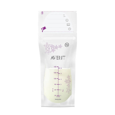 Philips AVENT bewaarzak voor moedermelk (25 stuks) Moedermelk bewaarzakjes/flesjes Transparant