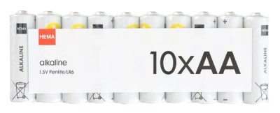 HEMA AA alkaline batterijen - 10 stuks