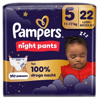 Pampers Baby Dry Night Pants  luierbroekjes maat 5 - 22 stuks