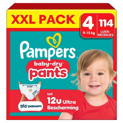 Pampers Baby Dry Pants  luierbroekjes maat 4 - 114 stuks