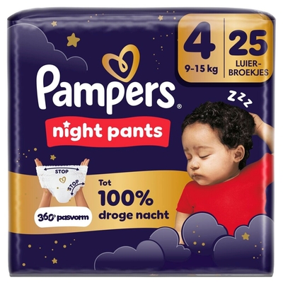Pampers Baby Dry Night Pants  luierbroekjes maat 4 - 25 stuks