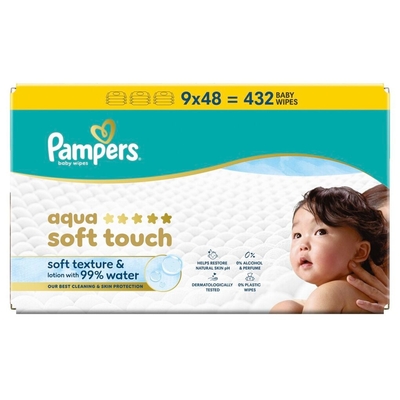 Pampers billendoekjes - 432 stuks