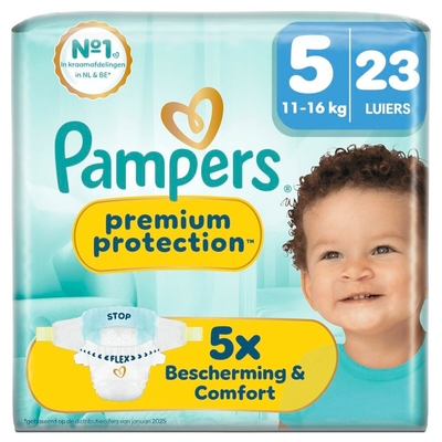Pampers Premium Protection  luiers maat 5 - 23 stuks