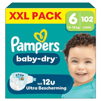 Pampers Baby Dry  luiers maat 6 - 102 stuks