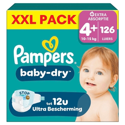 Pampers Baby Dry  luiers maat 4 plus - 126 stuks