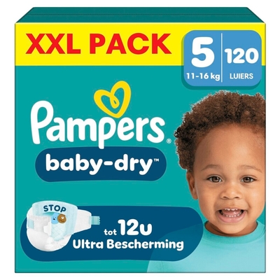 Pampers Baby Dry  luiers maat 5 - 120 stuks