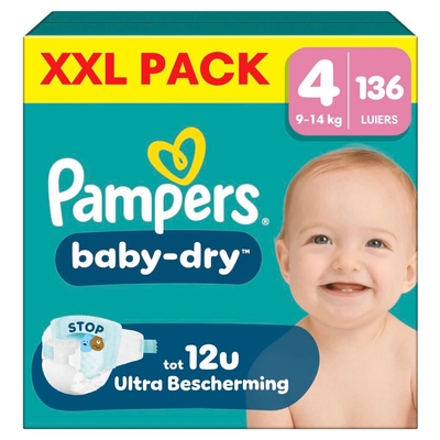 Pampers Baby Dry  luiers maat 4 - 136 stuks