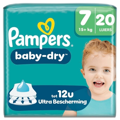 Pampers Baby Dry  luiers maat 7 - 20 stuks