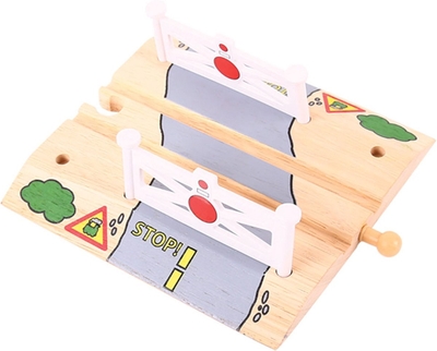 Bigjigs Houten Trein Overweg - Uitbreiding voor Houten Treinbaan