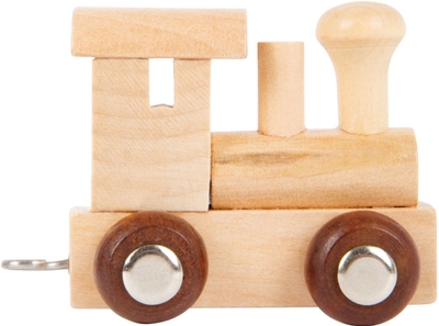 Small Foot - Houten Lettertrein Locomotief - 12 stuks