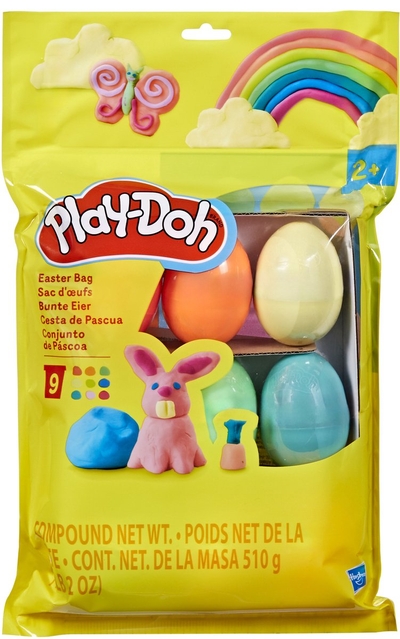 Play-Doh-paastasje, 9 eieren, uitdeelcadeautjes en knutselspeelgoed voor kinderen