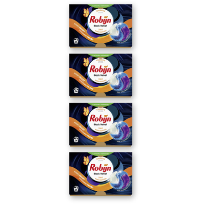 Robijn Black Velvet  wascapsules zwarte was - 4 wasbeurten