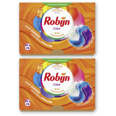 Robijn Color  wascapsules gekleurde was - 2 wasbeurten