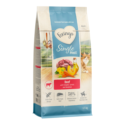 Feringa Adult Enkelvoudig Vlees Rundvlees (Klassiek Vlees Rundvlees) - Nieuw Receptuur 6.5 kg - kattenbrokken