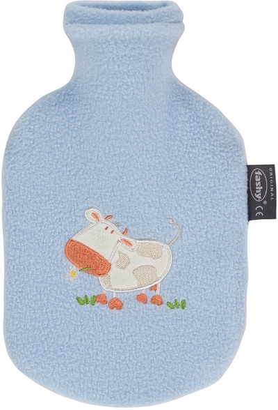 Fashy warm water kruik - Blauw met hond