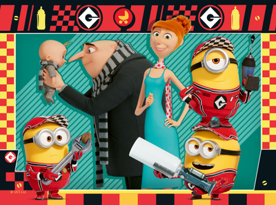 Ravensburger Despicable Me 4 4in1box puzzel - 12+16+20+24 stukjes - kinderpuzzel