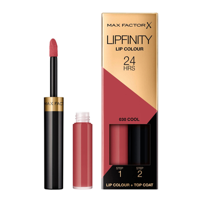2x Max Factor Lipfinity Liquid Lipstick 030 Cool 2,3 ml