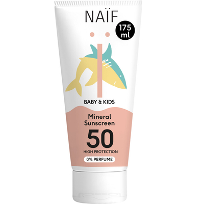 Naif Baby&Kids Minerale Zonnebrandcréme 0% SPF50 175 ml