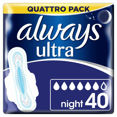 Always Maandverband Ultra Night 40 stuks