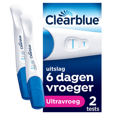 2x Clearblue Zwangerschapstest Ultravroeg 2 stuks