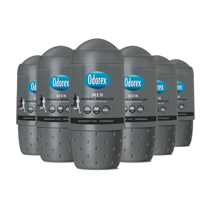 6x Odorex Deoroller For Men Invisible Protection 50 ml