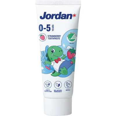 6x Jordan Tandpasta Kids 0-5 jaar 50 ml