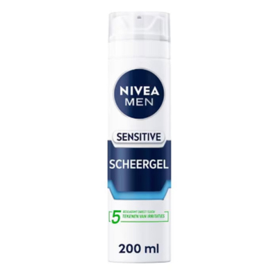 6x NIVEA Men Scheergel Sensitive 200 ml