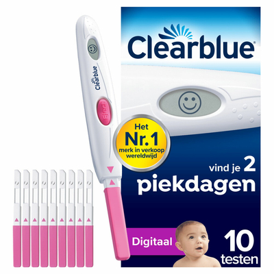 2x Clearblue Ovulatietest Digitaal 10 stuks