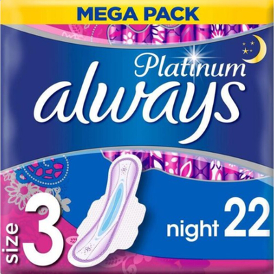Always Maandverband Platinum Nacht 22 stuks