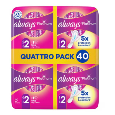 Always Maandverband Platinum Lang 40 stuks
