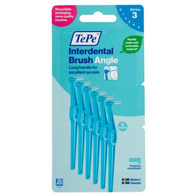 TePe Angle Interdentale Ragers 0,6 mm Blauw 6 stuks