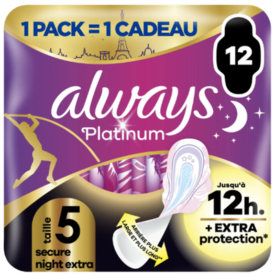 Always Maandverband Platinum 5 Nacht 12 stuks