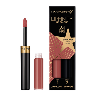 2x Max Factor Lipfinity Liquid Lipstick Limited Edition 082 Stardust 2,3 ml