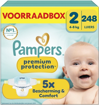 Pampers Premium Protection  luiers maat 2 - 248 stuks