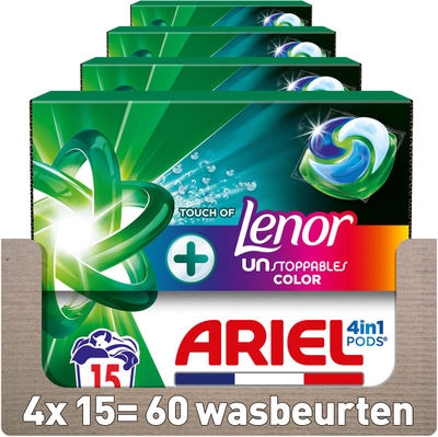 Ariel  wascapsules gekleurde was - 60 wasbeurten